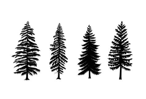 vector pine trees